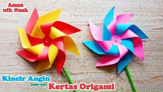 Cara Membuat Kincir Angin dari Kertas Origami II SBdP Kelas 3 Tema 6