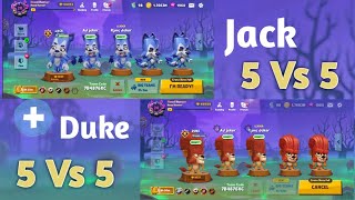 Zooba Squad Halloween Duke 5vs Jack Phil Unstoppable Bow Rapid Fire Gameplay