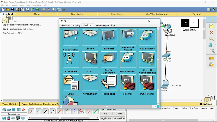 #3 How to Configure RIP v1 with Command in Cisco packet tracer