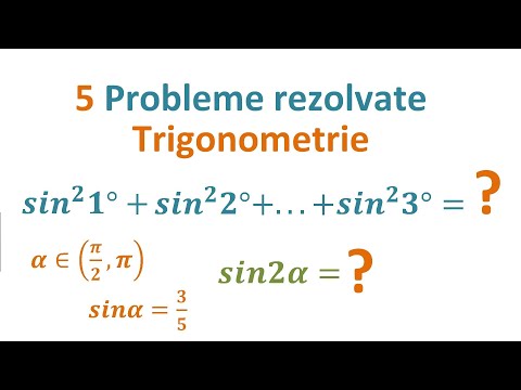 Trigonometrie. Identitati trigonometrice. 5 Exercitii rezolvate (Clasa 9) Mate Info si Stiinte