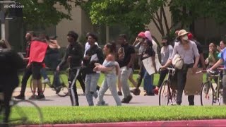 While demonstrators protest the killing of George Floyd, doctors worry about COVID-19, virus spread