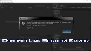 Adobe Media Encoder CC 2015 | Dynamic Link Server | Sloved!!!