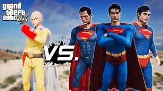 GTA 5 - Saitama VS Multiverses Superman | Epic Death Battle!!