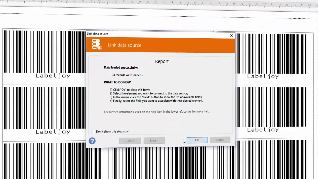 Labeljoy 6 - Import data from the clipboard