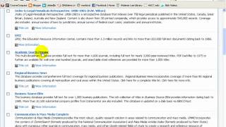 EbscoHost Tutorial