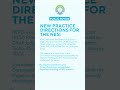 New Practice Directions for the #NESI