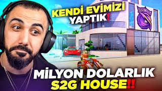 EKİPLE MİLYON DOLARLIK S2G GAMING EVİMİZİ YAPTIK!! 😮 (HERKES GİREBİLİYOR) | PUBG MOBILE screenshot 5