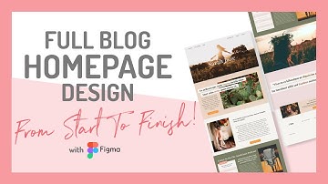 Design With Me: Blog Homepage, Start To Finish, Speed Art Web Design