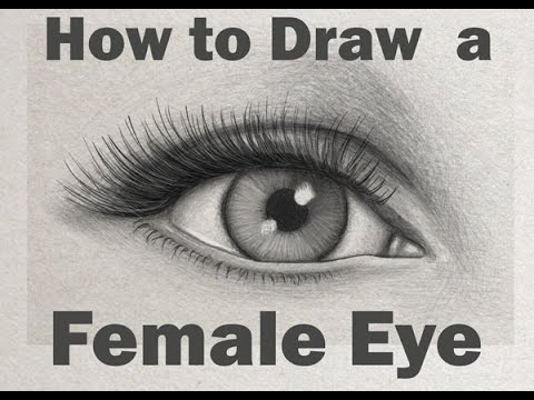 How to Draw an Eye (Drawing Realistic Female Eyes) Step by Step Tutorial