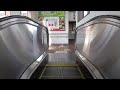 JR鹿児島本線・二日市駅 1・2番乗り場のエスカレーター(上り・下り)日立製 JR Futukaichi station 1・2 platform escalator(HITACHI)