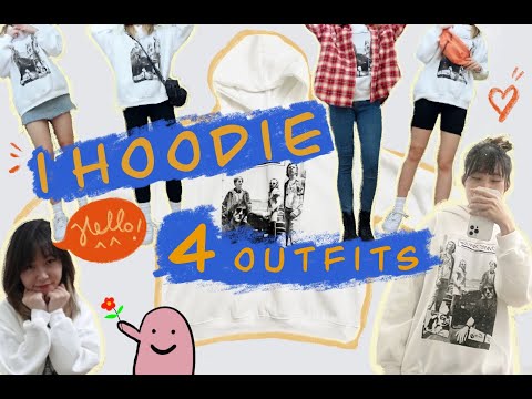 Video | MIX & MATCH | 4 IDEAS OUTFIT for my HOODIE | Phối đồ... - youtube