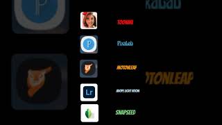 Top 10 photo editing Apps in 2021 |photo editing|how to edit photo| #Shorts studio,toonme,picart,... screenshot 5