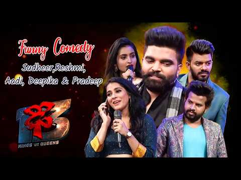 Sudigali Sudheer, Rashmi, Hyper Aadi, Varshini & Pradeep | Funny Performance Dhee 13 | ETV Telugu