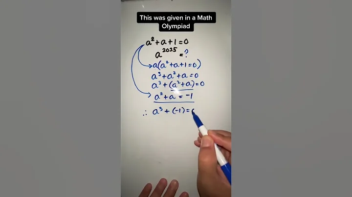 Solution to a math Olympiad question