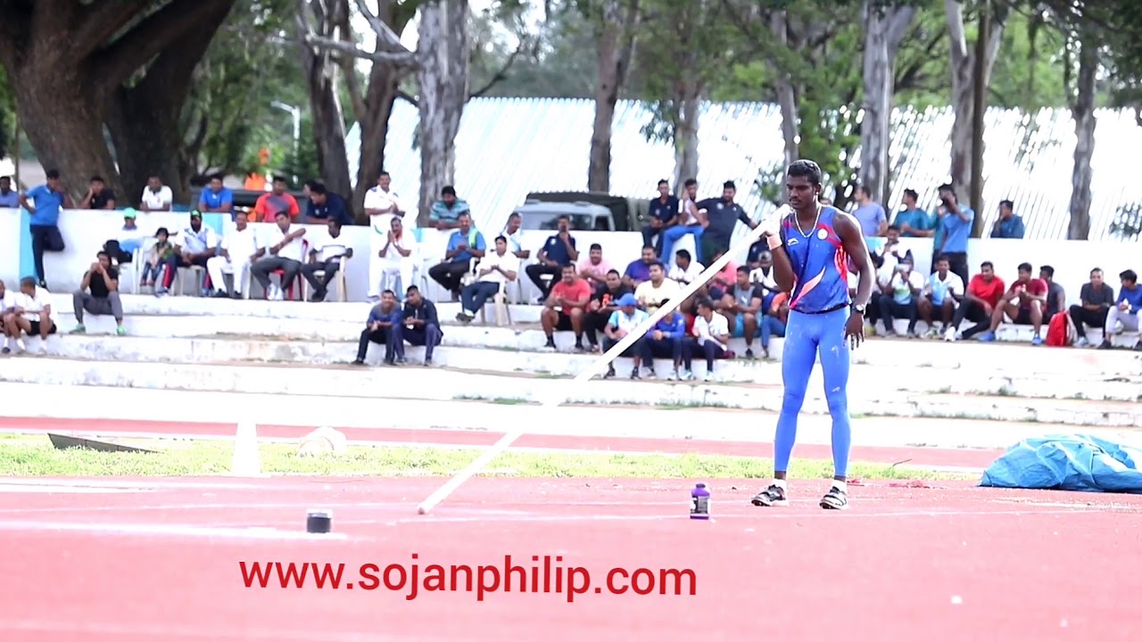 men pole vault national record s.siva 5.30 mtr YouTube