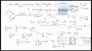 Continuity equation and relaxation time Derive and Explain # Electrostatics