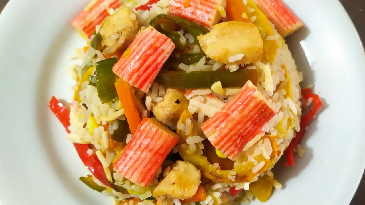 Arroz con Palmitos de Cangrejo y Pechuga