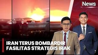 Drone Iran Hantam Kilang Minyak Lanaz di Irak, Fasilitas Energi Strategis Terbakar Hebat | (16/3)