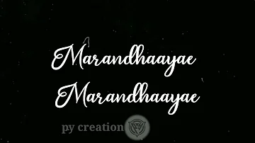 maranthaya||💔whatsapp status black srceen💔#teddy||