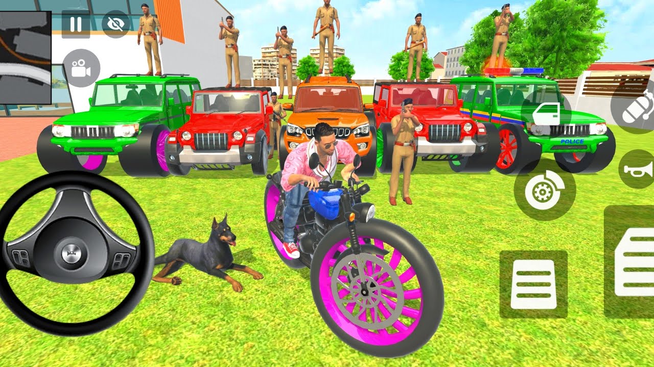🎯 Indian Thift Auto Android Game 🤑Monster Thar and 🎉 Spiderman Modified Scorpio 🦂 Car Showroom Game