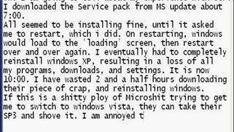 Windows XP Service Pack 3