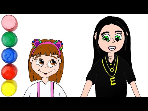 Tuğçe & Elo - Üzümlü Kekim Çocuk Şarkısı Çizim ve Boyaması | Çocuklar için Boyama Videoları