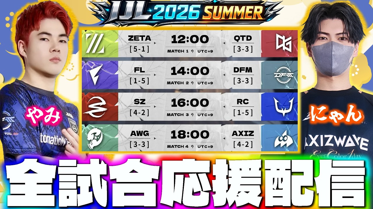 夏季IJL】大荒れの戦いも今日で折り返しへ！友人のプレイを見届ける