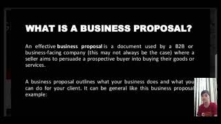 BUSINESS PROPOSAL ( Module 8 )