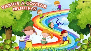 Video thumbnail of "Canciones Infantiles: VAMOS A CONTAR MENTIRAS letra, Musica para Fiestas Infantiles Niños, Karaoke"