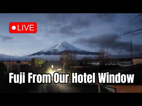 Stunning Livestream of Mount Fuji From our Hotel Window