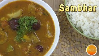 Sambar Recipe with Sambhar Powder - South Indian Style By Sambhar