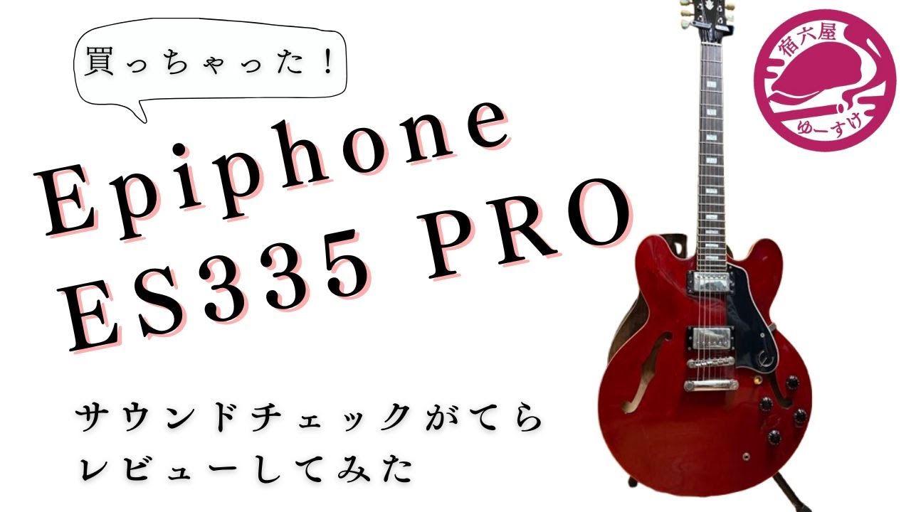 I bought it! [Epiphone ES335PRO] Sound check and review - YouTube