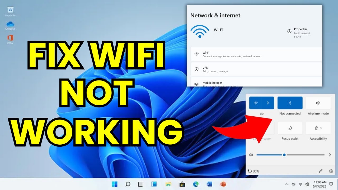 How To Fix Wifi Not Working On Windows 11 | Fix All WiFi Issues - YouTube