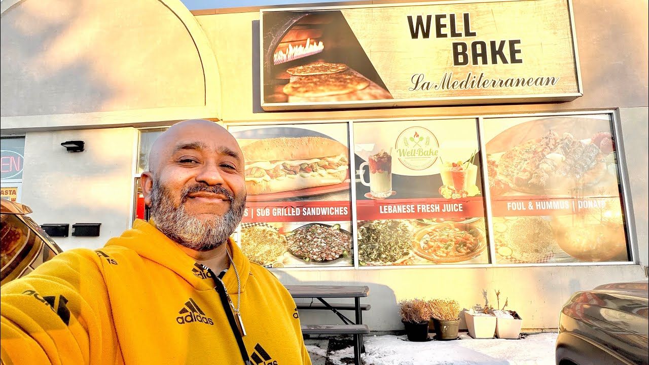 Lunch at Lebanese mediterranean ￼food “WELL BAKE”