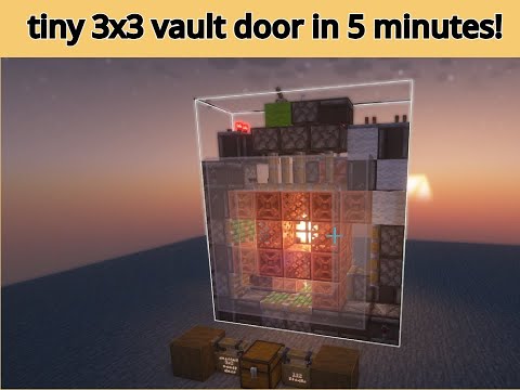 smallest 3x3 vault door tutorial- 7x8x2   82 items (java only)