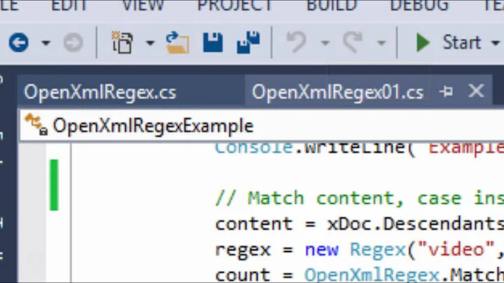 OpenXmlRegex