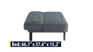 Serta Franklin Convertible Futon, Charcoal
