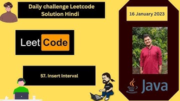 57 || Insert Interval || Leetcode Daily Challenge || Live-coding|| Hindi
