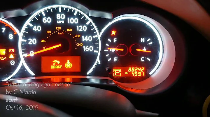 Airbag light flashing, nissan altima