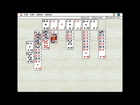 Apple Macintosh Longplay - King of Solitaire - Forty Thieves - Maria