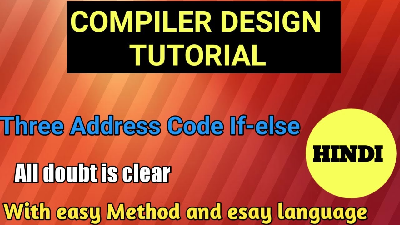 three address code for if else / three address code / intermediate code ...