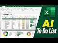 How to Create To Do List in Excel Using AI | Smart Task List Tutorial