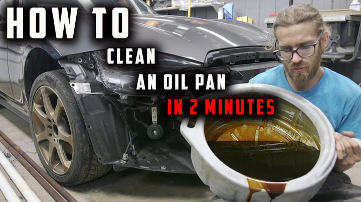 How to: CLEAN OIL PAN IN 2 minutes