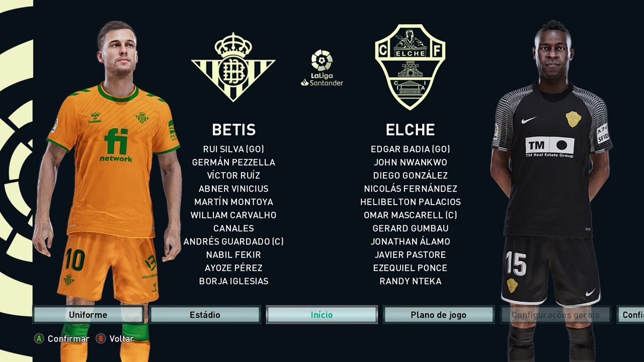 La Liga - 6° Rodada - Real Betis x Elche (BMPES 2023 - V9.8) - YouTube