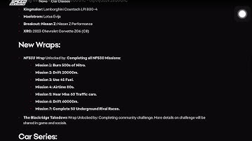 30th Anniversary Update | patch notes | Need For Speed: No Limits