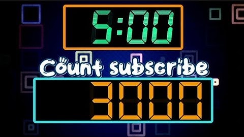 5 Minutes Countdown (Celebration of 3,000 subscribers) Remix BBC REN TV 2006-2007 Clock Ver.2025