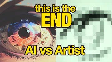Artist VS AI drawing anime eye with procreate vs Midjourney
