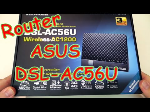 ASUS DSL-AC56U Router AC1200 802 router adsl ac unboxing italiano