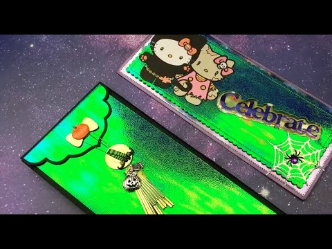 Tutorial: Slimline Card & Envelope with Shaker Window - Halloween