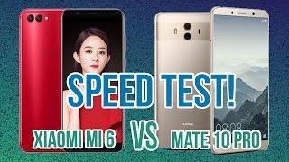 Huawei Mate 10 Pro Vs Xiaomi Mi 6 Miui 9 - Speed Test - Kirin 970 Or Snapdragon 835